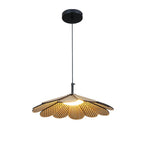 Hollyhock Pendant Light ∅ 15.7″ x H 7.9″ / Dia 40cm x H 20cm / Walnut color / Warm Light Pendant light