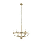 Greyson Chandelier 6 Heads ∅ 23.6″ x H 19.7″ / Dia 60cm x H 50cm / Brass Chandelier