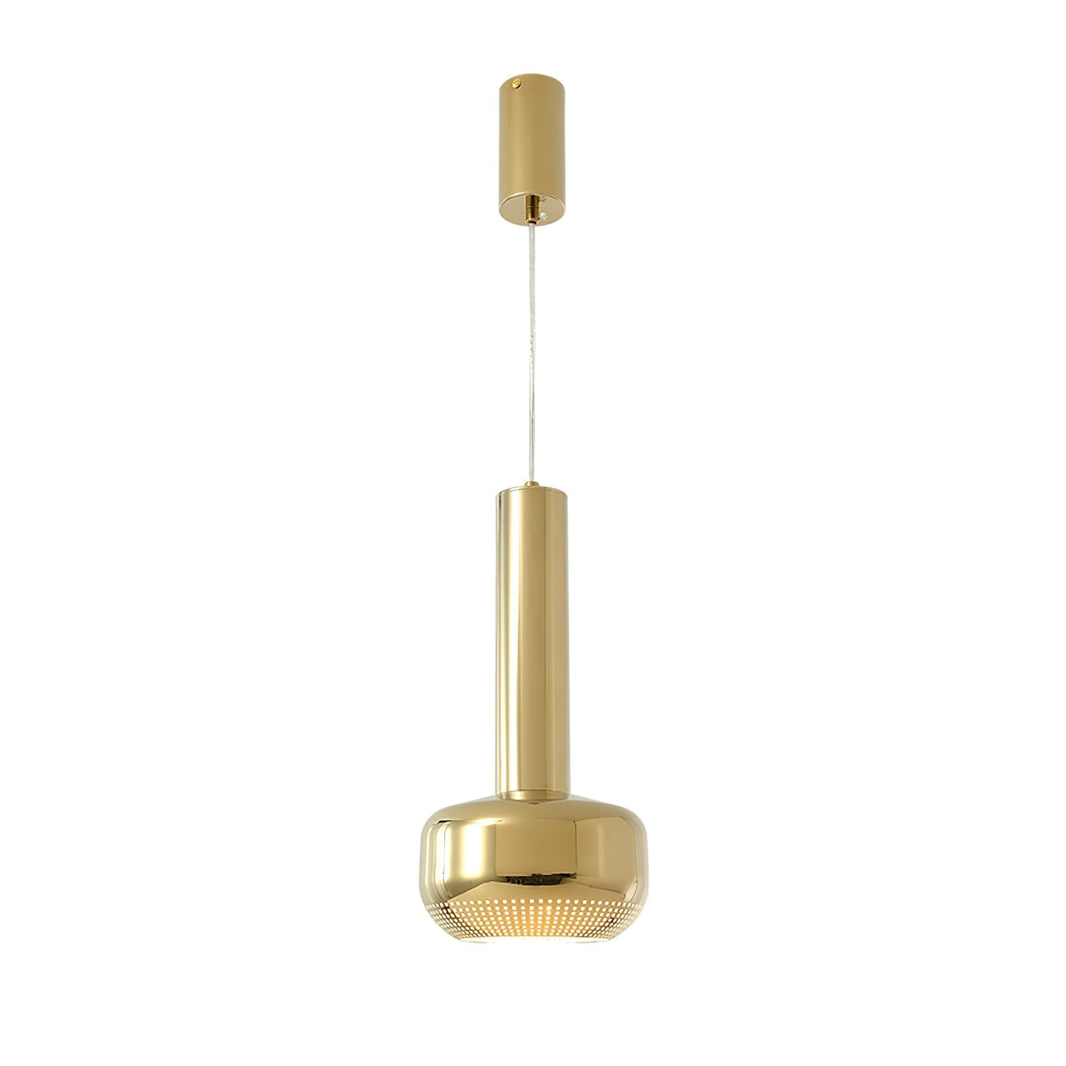Honeycomb Pendant Lamp ∅ 7.1″ x H 14.2″ / Gold Pendant light