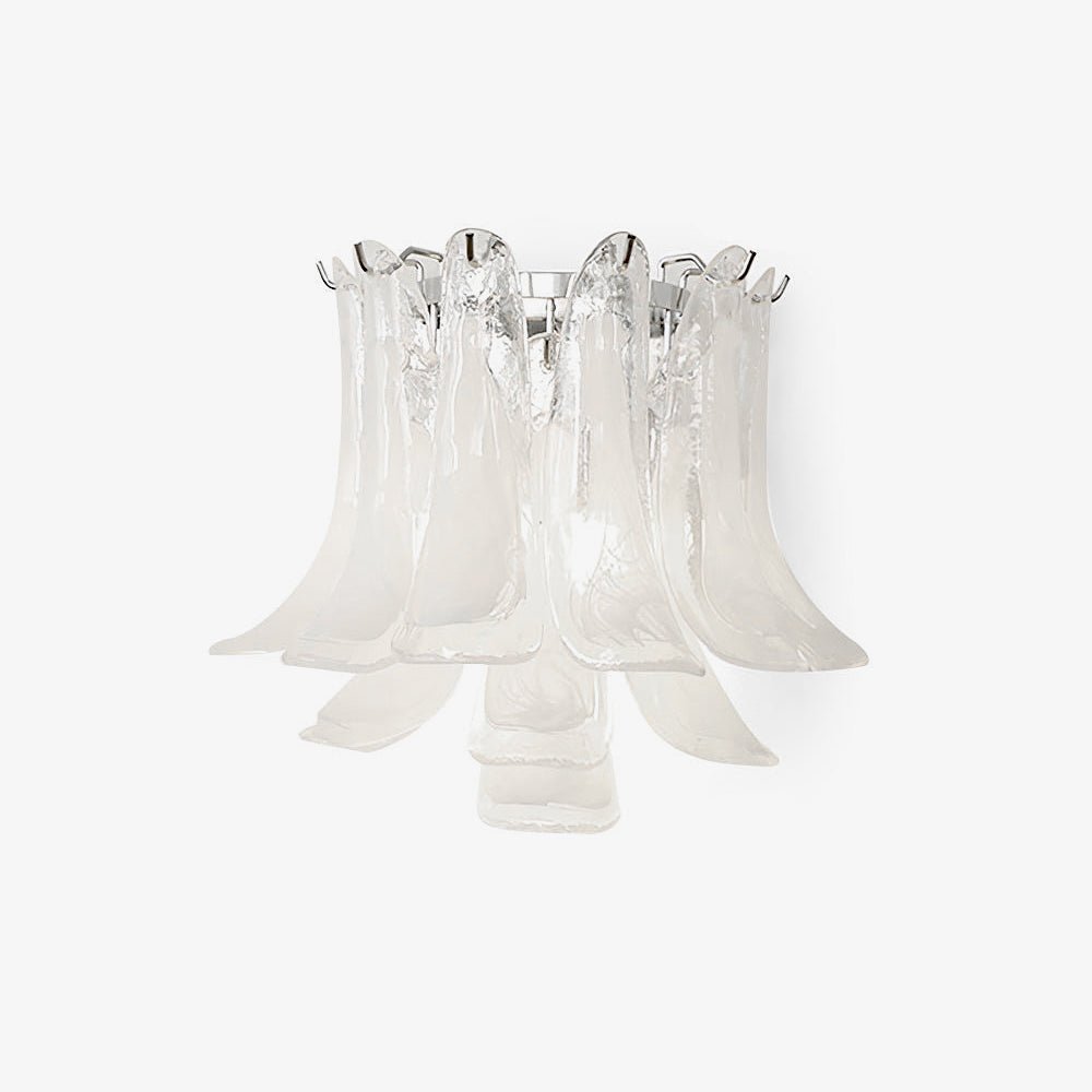 Horseshoe Wall Lamp ∅ 15.4″ x H 13″ / Chrome & White Wall lamp