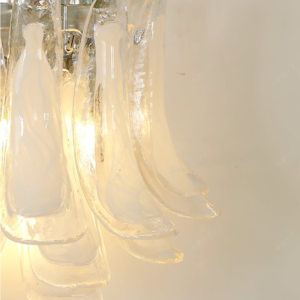 Horseshoe Wall Lamp ∅ 15.4″ x H 13″ / Chrome & White Wall lamp