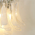 Horseshoe Wall Lamp ∅ 15.4″ x H 13″ / Chrome & White Wall lamp