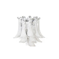Horseshoe Wall Lamp ∅ 15.4″ x H 13″ / Chrome & White Wall lamp