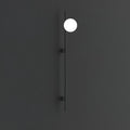 Houseof Wall Light Model A ∅ 5.9″ x H 45.3″ / Dia 15cm x H 115cm / Black / Single Wall lamp