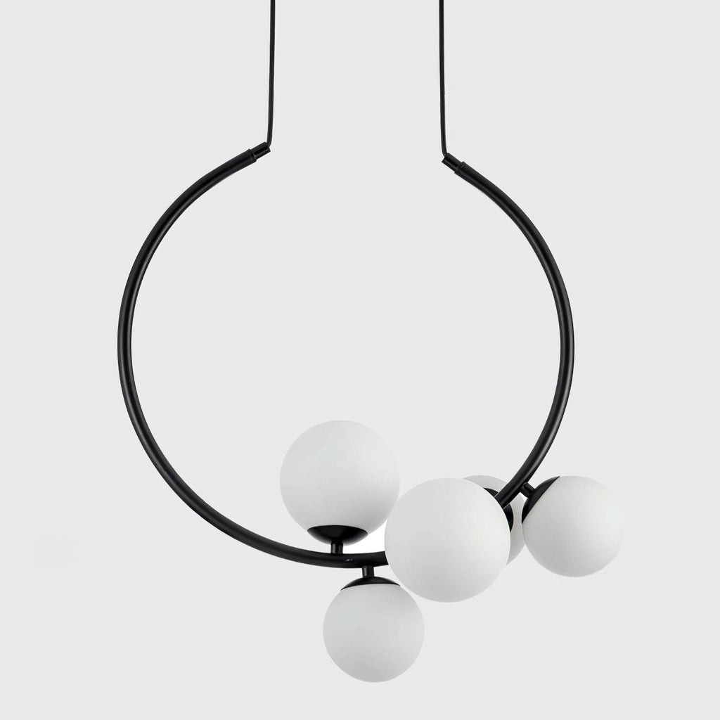 Glass Bubble Pendant Light ∅ 18.9″ x H 20.9″ / Dia 48cm x H 53cm / Black Pendant light