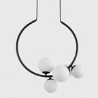Glass Bubble Pendant Light ∅ 18.9″ x H 20.9″ / Dia 48cm x H 53cm / Black Pendant light