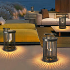 Hurricane Ruhlmann Outdoor Light ∅ 11.8″ x H 20.5″ / Dia 30cm x H 52cm / Black / Solar power storage Table lamp