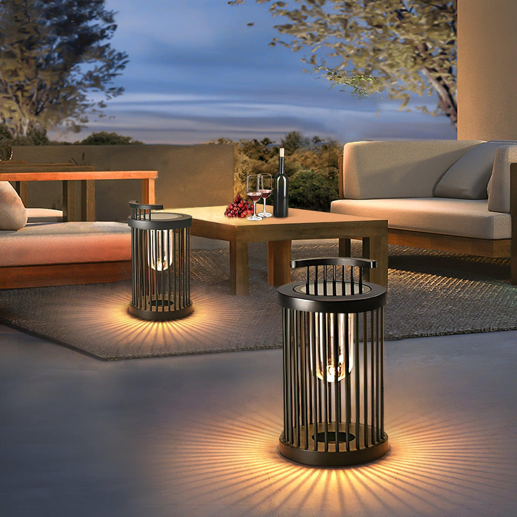 Hurricane Ruhlmann Outdoor Light ∅ 11.8″ x H 20.5″ / Dia 30cm x H 52cm / Black / Solar power storage Table lamp