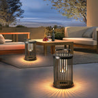 Hurricane Ruhlmann Outdoor Light ∅ 11.8″ x H 20.5″ / Dia 30cm x H 52cm / Black / Solar power storage Table lamp