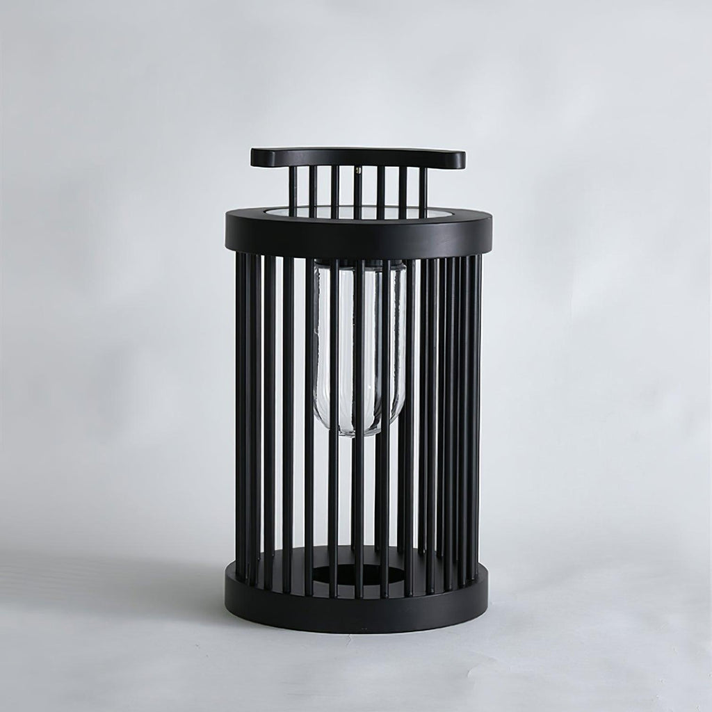 Hurricane Ruhlmann Outdoor Light ∅ 11.8″ x H 20.5″ / Dia 30cm x H 52cm / Black / Solar power storage Table lamp