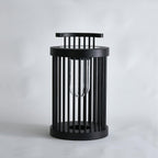 Hurricane Ruhlmann Outdoor Light ∅ 11.8″ x H 20.5″ / Dia 30cm x H 52cm / Black / Solar power storage Table lamp