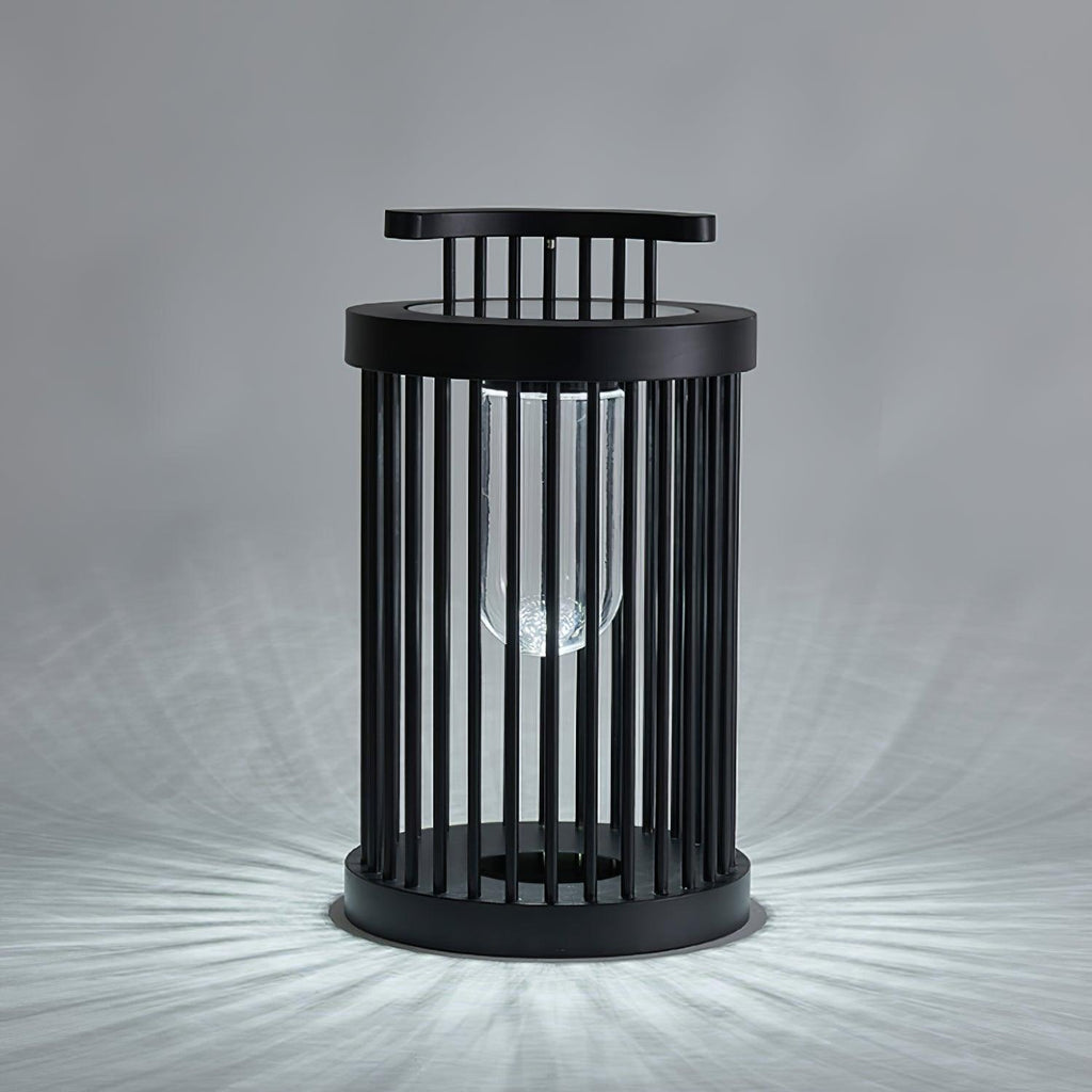 Hurricane Ruhlmann Outdoor Light ∅ 11.8″ x H 20.5″ / Dia 30cm x H 52cm / Black / Solar power storage Table lamp