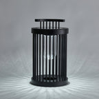 Hurricane Ruhlmann Outdoor Light ∅ 11.8″ x H 20.5″ / Dia 30cm x H 52cm / Black / Solar power storage Table lamp