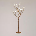 Imitation Wood Floor Lamp 12Heads ∅ 25.6″ x H 68″ / Dia 65cm x H 165cm / Wood color / US Plug Floor lamp