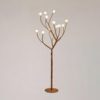 Imitation Wood Floor Lamp 12Heads ∅ 25.6″ x H 68″ / Dia 65cm x H 165cm / Wood color / US Plug Floor lamp