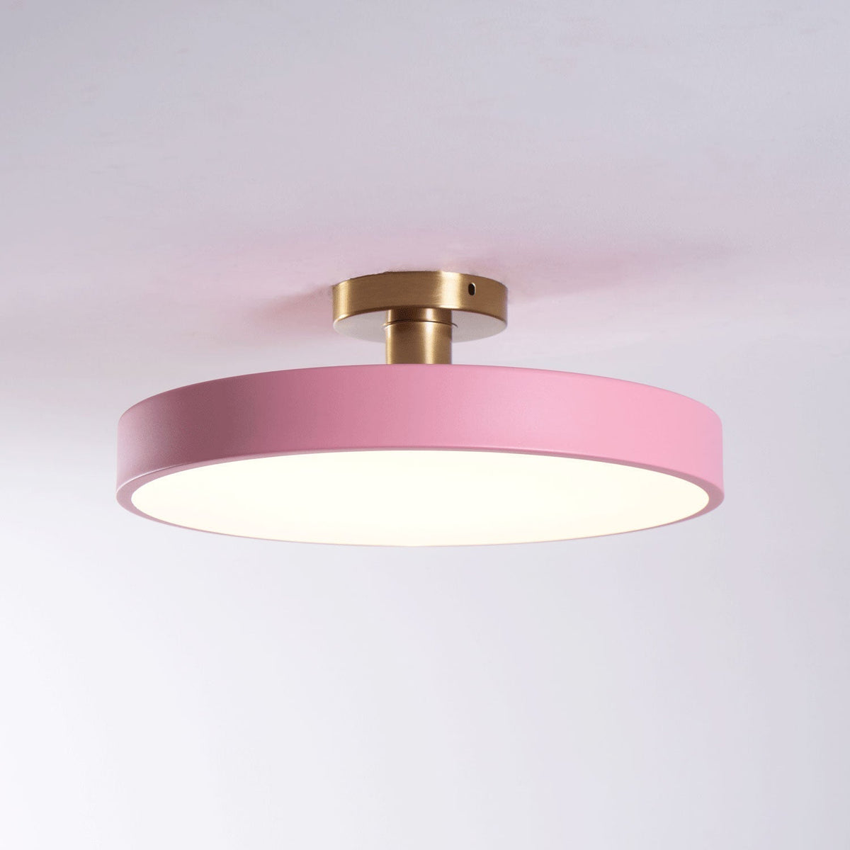 Isla Flush Mount Ceiling Lamp ∅ 11.8″ x H 5.1″ / Pink / Warm Light 1001 Ceiling lamp