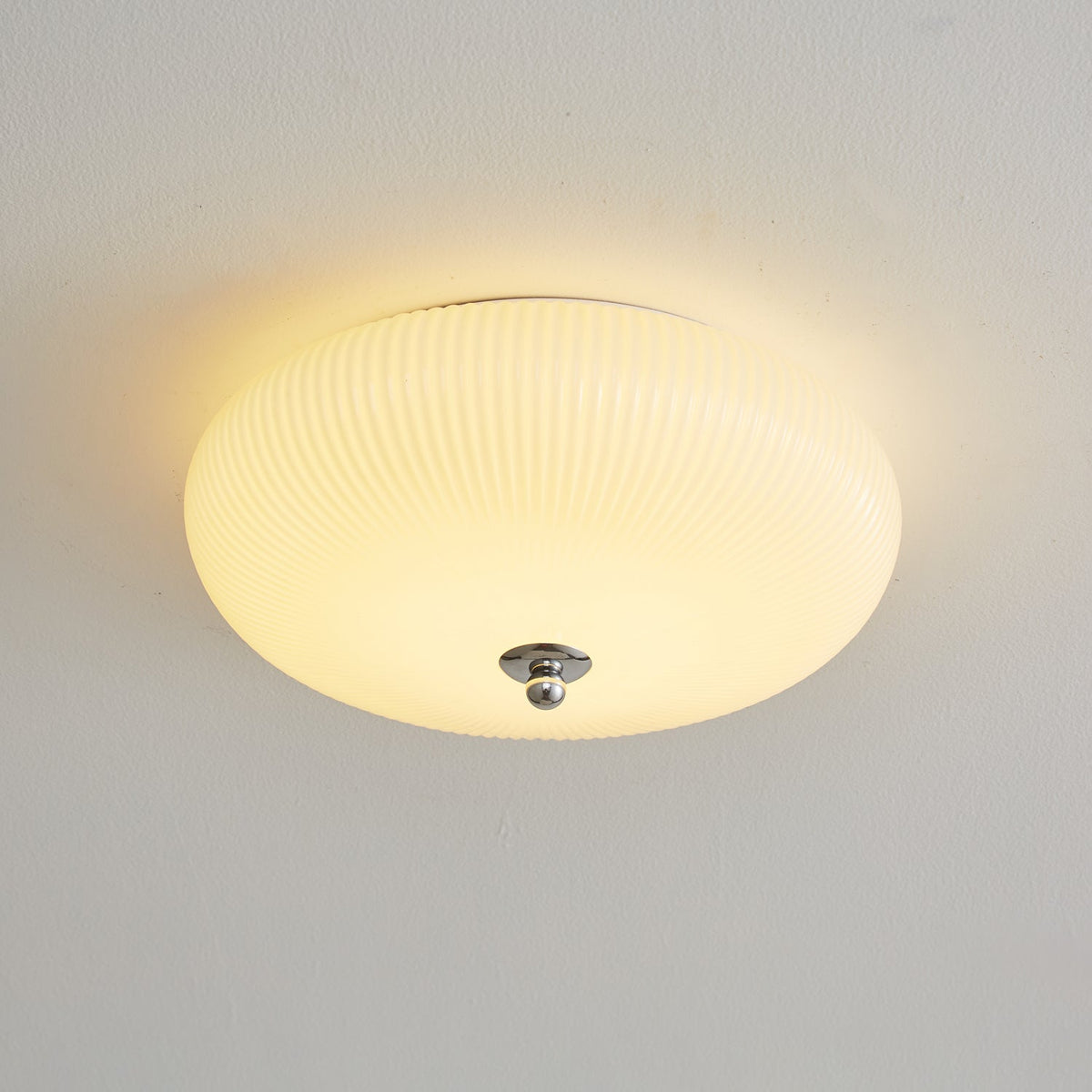 Ivory Ripple Ceiling Light
