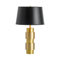 Jean Cylinder Table Lamp ∅ 15″ x H 23.6″ / Dia 38cm x H 60cm / Gold + Black / US plug Table lamp