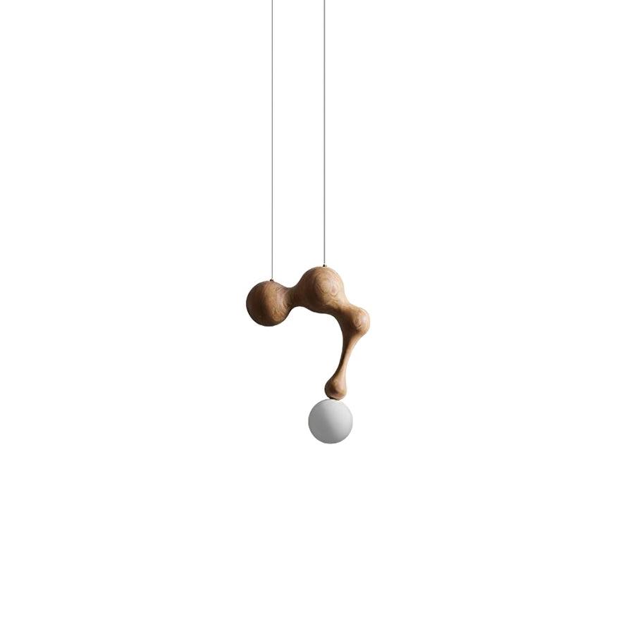 Jenna Wooden Pendant Lamp Model A ∅ 11.4″ x H 15.3″ / Dia 29cm x H 39cm / Wood Colour Pendant light
