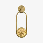 Jervis Wall Light ∅ 6.4″ x H 20″ / Dia 16.3cm x H 51cm / Brass / Warm Light Wall lamp