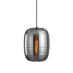 Joselina Glass Pendant Light ∅ 9.8″ x H 11.8″ / Dia 25cm x H 30cm / Smoke gray Pendant light