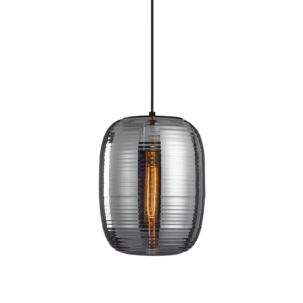 Joselina Glass Pendant Light ∅ 9.8″ x H 11.8″ / Dia 25cm x H 30cm / Smoke gray Pendant light