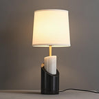 Jude Table Lamp ∅ 9.8″ x H 21.6″/ Dia 25cm x H 55cm / Black & White / US plug Table lamp