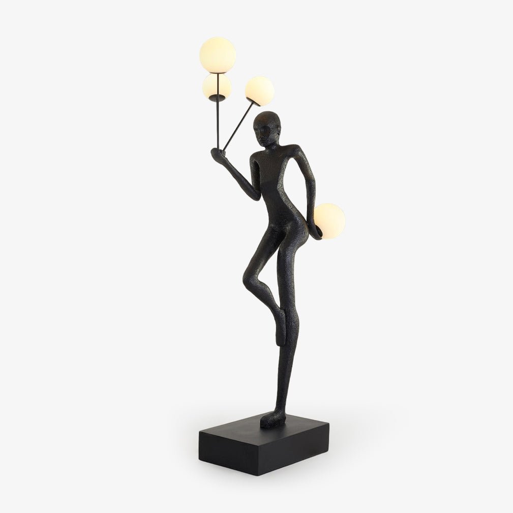 Juggling Sculptor Floor Lamp ∅ 35.4″ x H 84.6″ / Black / US Plug Floor lamp