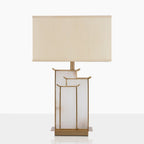 July Table Lamp ∅ 15.7″ x H 26.7″ / Dia 40cm x H 68cm / Gold + White / US plug Table lamp