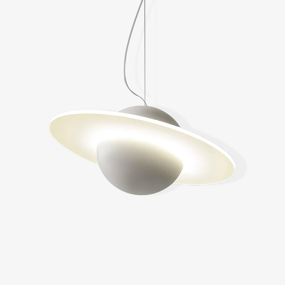 Jupiter Ring Pendant Light ∅ 11.8″ / Dia 30cm / White / Warm Light Pendant light