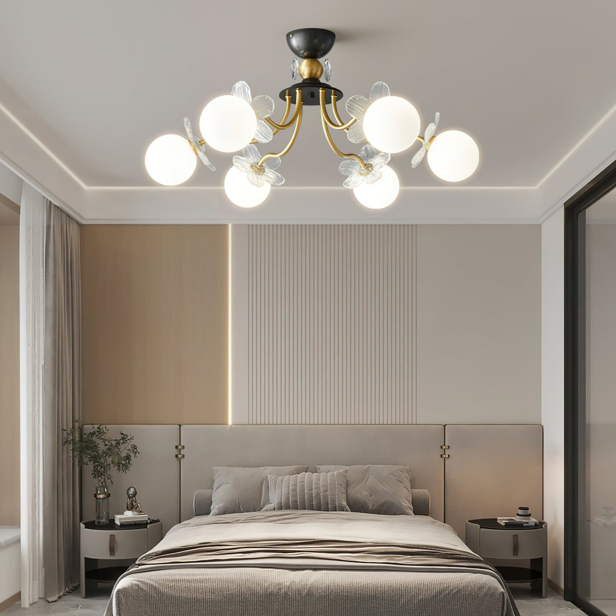 Blossom Flower Glass Chandelier Ceiling lamp
