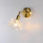 Kano Brass Wall Lamp ∅ 5.9″ x H 8.6″/ Dia 15cm x H 22cm / Brass & Clear Wall lamp