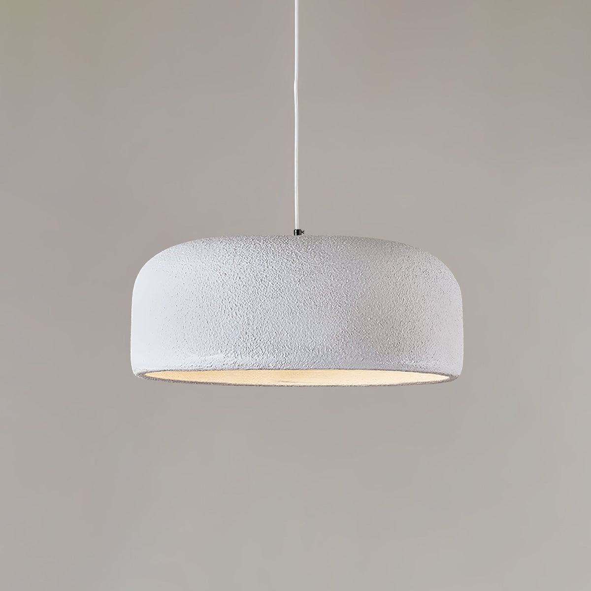 Khmara Resin Dome Pendant Lamp ∅ 19.7″ x H 8.7″ / Dia 50cm x H 22cm / White Pendant light