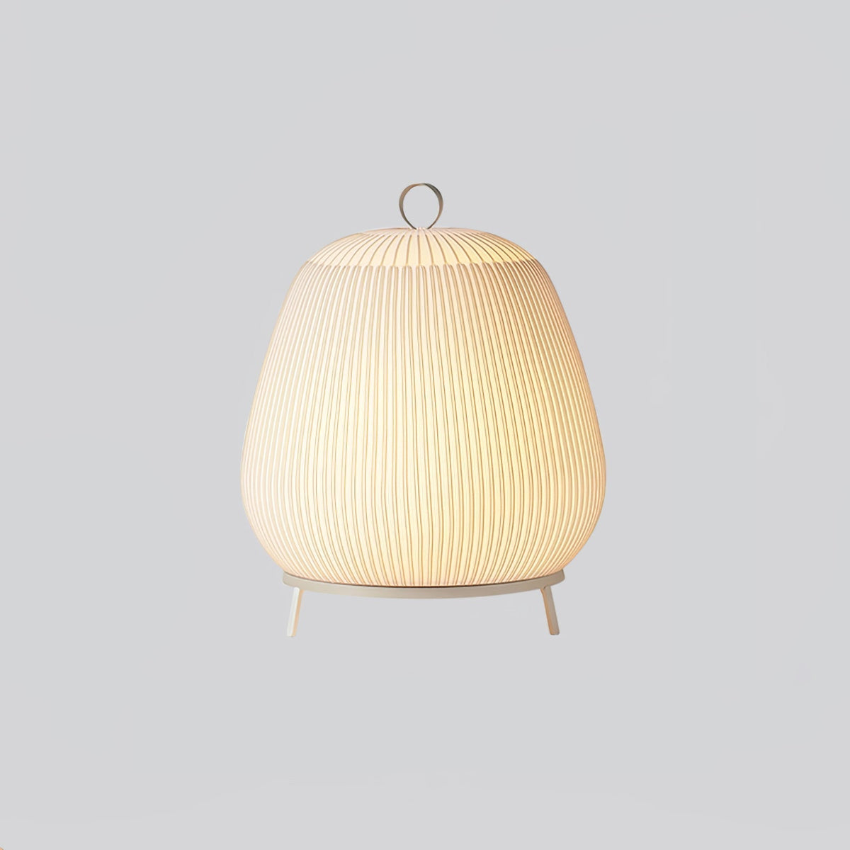 Lantern Knit Table Lamp ∅ 17.7″ x H 21.3″ / Dia 45cm x H 54cm / White & Three-Color Stepless Dimming / US Plug Table