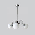 Kotter Cream Chandelier 3 heads ∅ 22.4″ x H 9.4″ / Dia 57cm x H 24cm / Chrome & White Chandelier