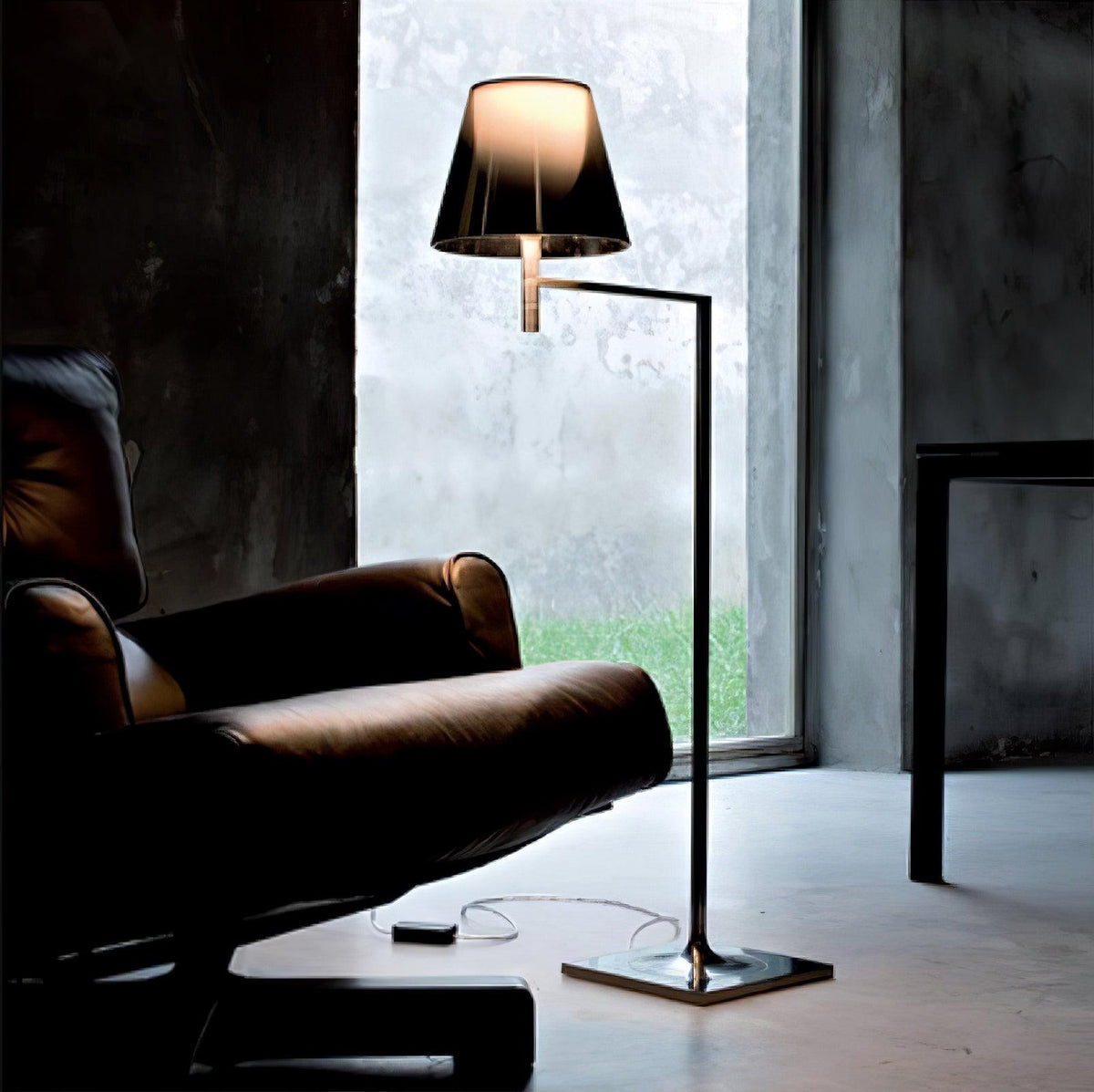 Chrome Prism Bending Floor Light Floor lamp