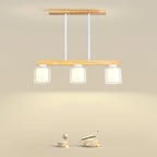 Kubus Pendant Lamp 3 heads ∅ 36.2″ x H 27.1″ / Dia 83cm x H 69cm / White Pendant light