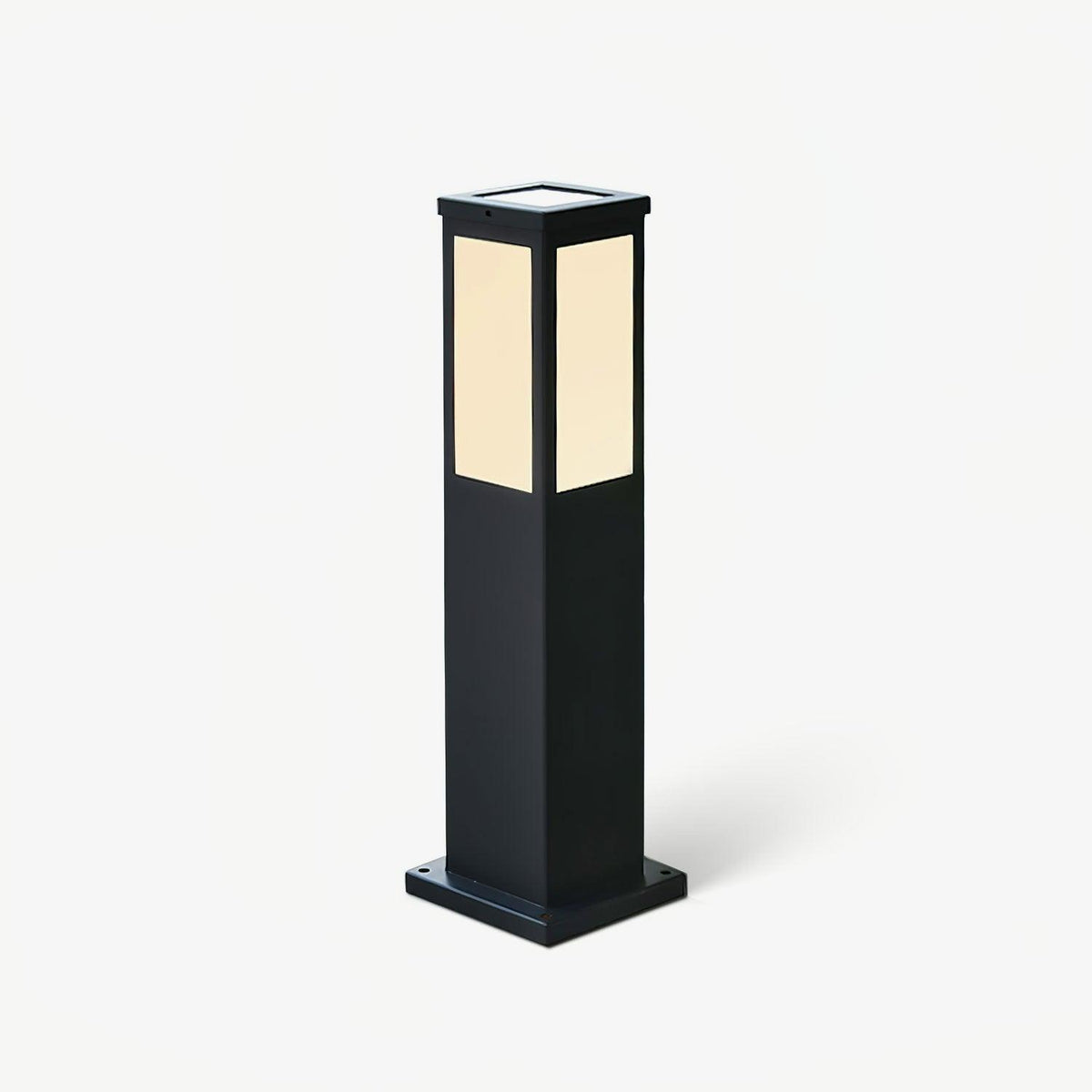 Kuzco Bollard Garden Light ∅ 5.5″ x H 23.6″ / Dia 14cm x H 60cm / Black / Solar-Powered Version Outdoor Lighting