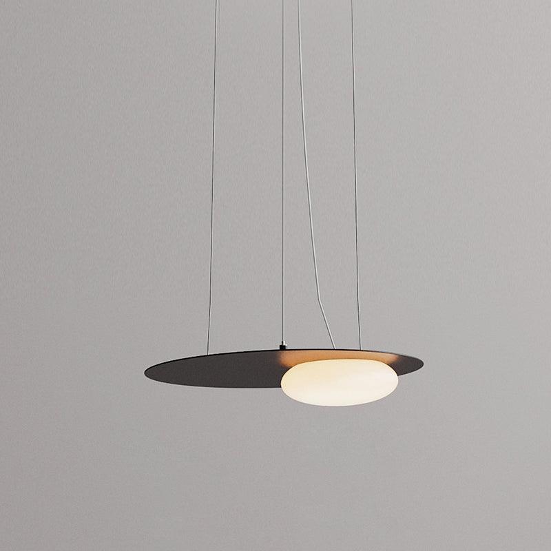 Kwic Pendant Lamp ∅ 14.2″ x H 3.9″ / Dia 36cm x H 10cm / Black / Warm Light Pendant light
