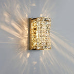 Laminated Crystal Wall Light ? 4.7″ x H 10.2″ / Dia 12cm x H 26cm / Gold / Warm Light Wall lamp