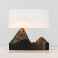 Landscape Table Lamp ? 13.7″ x H 16.5″ / Dia 35cm x H 42cm / Dark Coffee + White / US plug Table lamp
