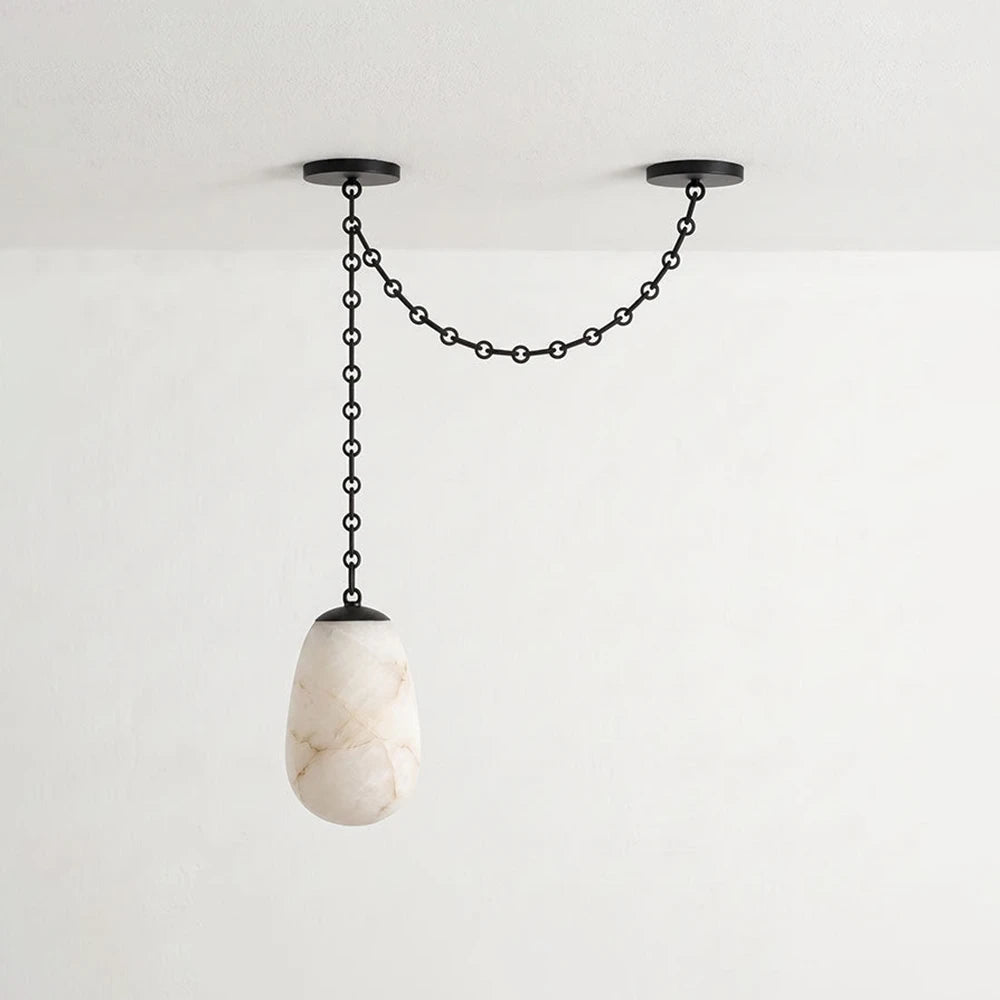 Lanterelle Alabaster Chain Chandelier