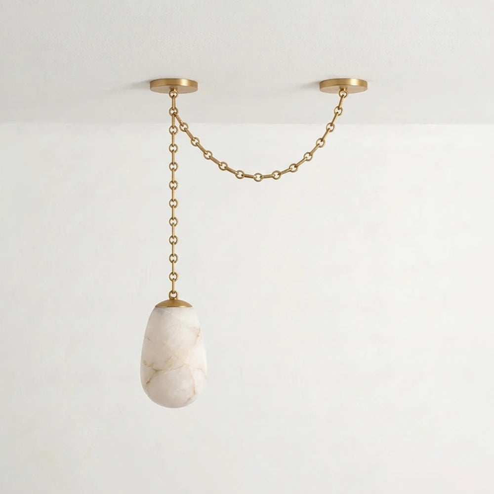 Lanterelle Alabaster Chain Chandelier