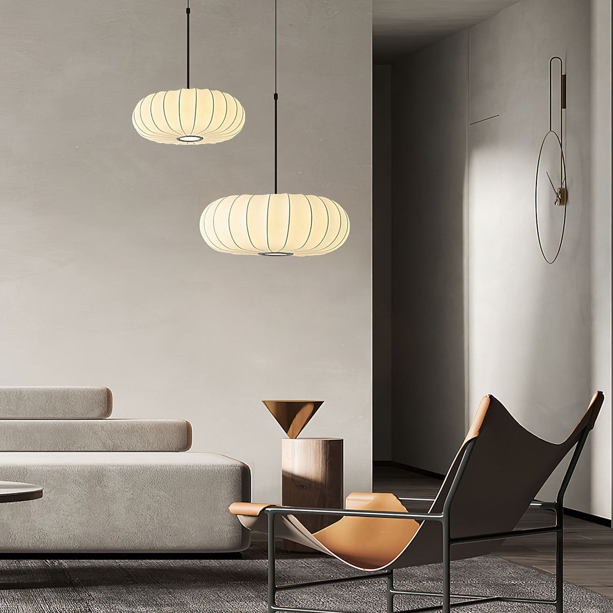 Lantern Silk Pendant Lamp