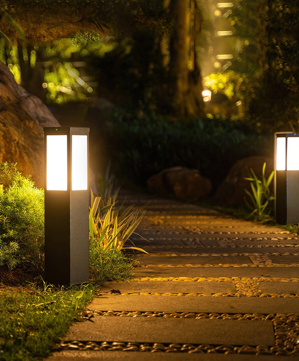 Lantern Column Outdoor Bollard Light