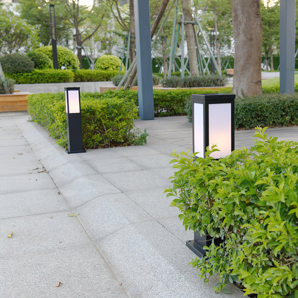 Lantern Column Outdoor Bollard Light