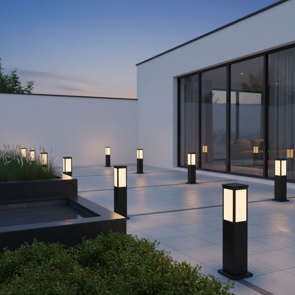 Lantern Column Solar Bollard Light