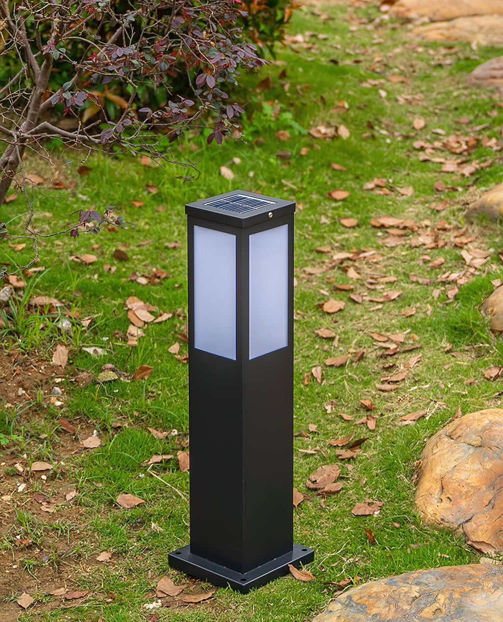 Lantern Column Solar Bollard Light