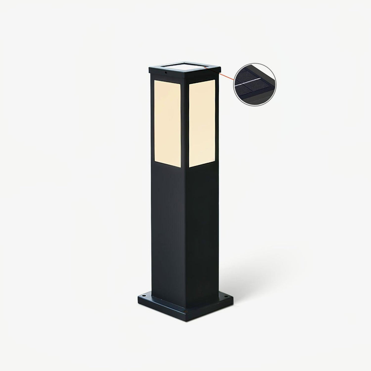 Lantern Column Solar Bollard Light
