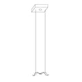 Large Seagull Chandelier 1 head Round canopy H 59.1″ / H 150cm / L 11.8″ / L 30cm / Warm Light Chandelier